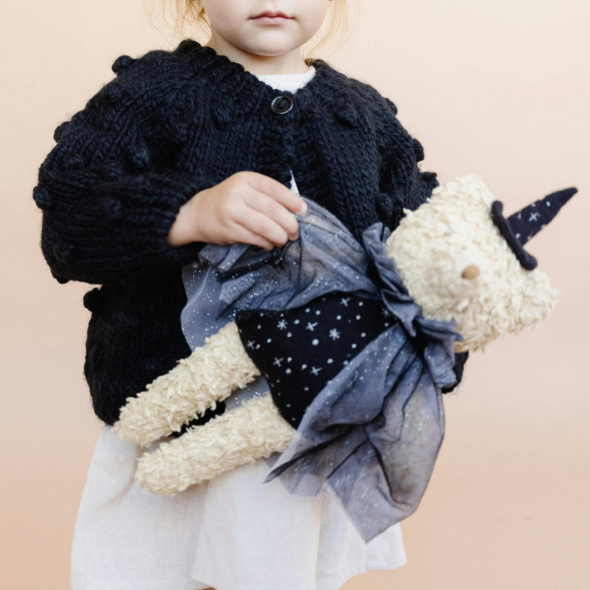 Popcorn Cardigan, Black