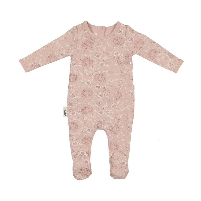 Soft Roses Footie and Beanie Set