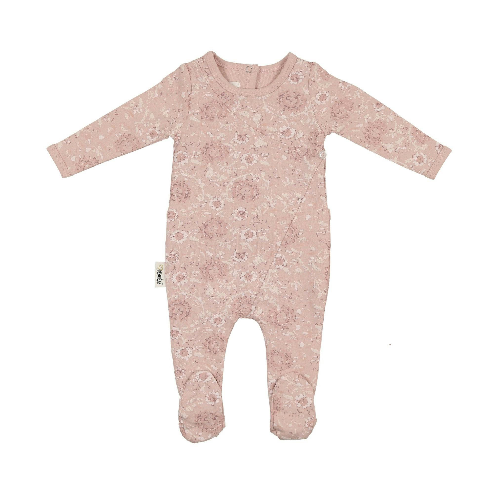 Soft Roses Footie and Beanie Set