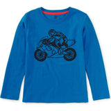 Motor Biker Graphic Tee, Blue