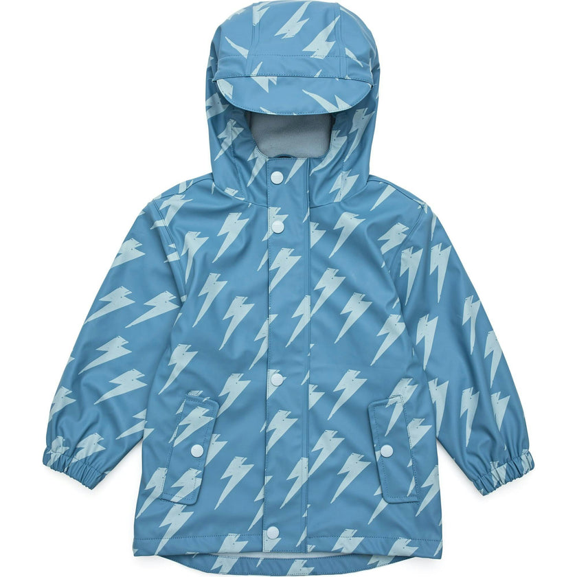 Recycled Waterproof Raincoat, Blue