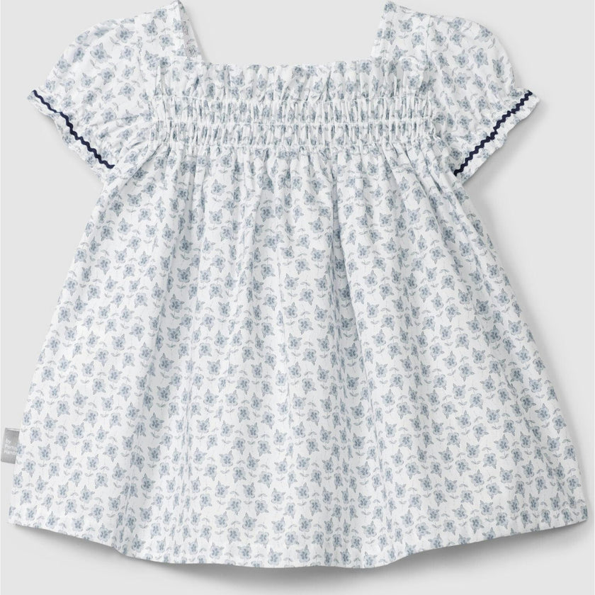 Floral Print Cinched Accent Dress