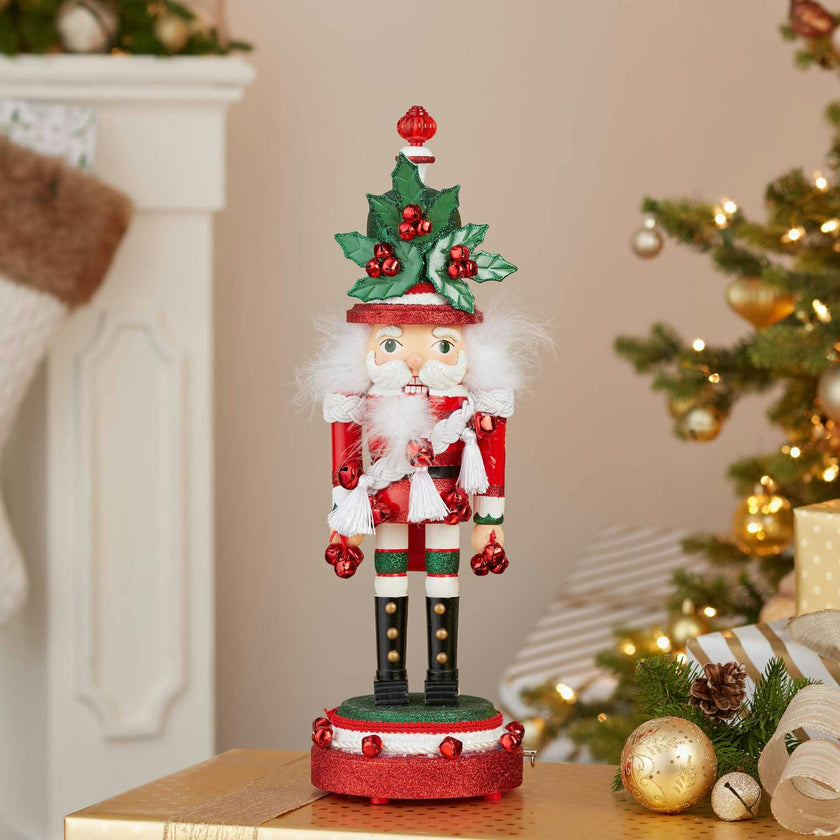 17-Inch Hollywood Musical Jingle Bells Nutcracker