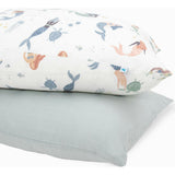 Cotton Muslin Pillowcase 2 Pack - Mermaid Party