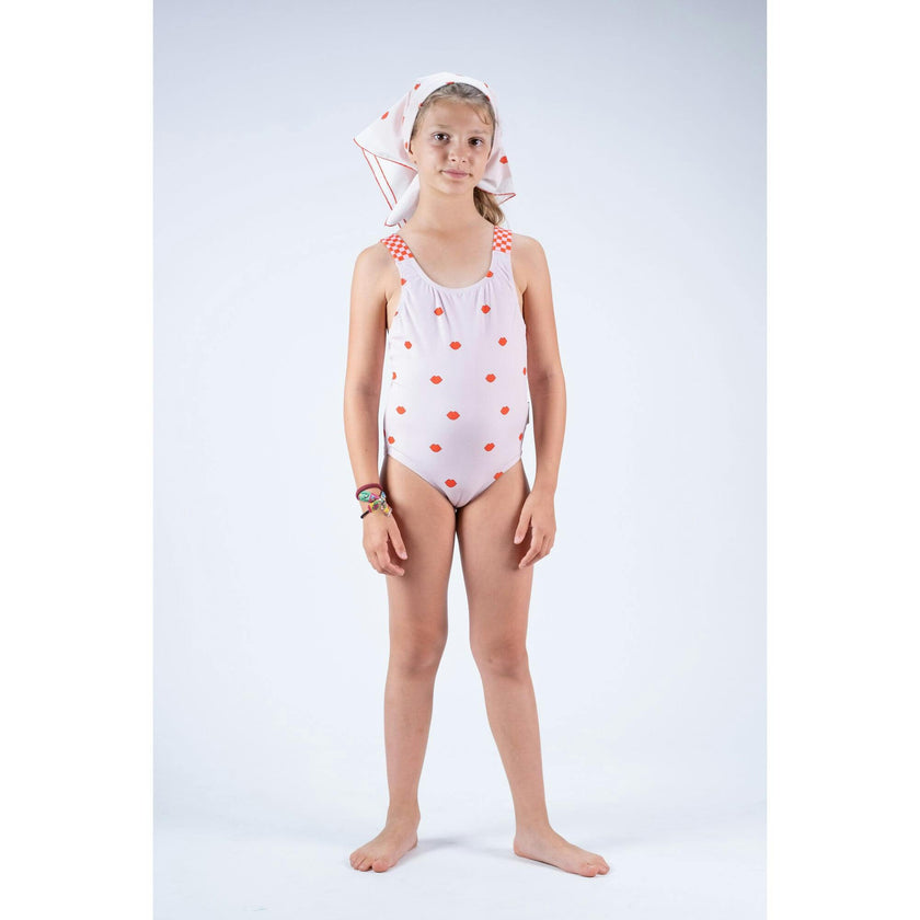 Textured Lips Swimsuit, Prints