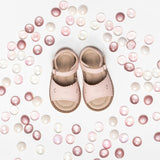 Toddler Classic Scallop Sandal | Pink Leather