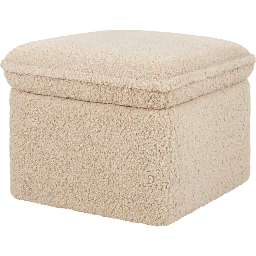 Cali Storage Shearling Ottoman