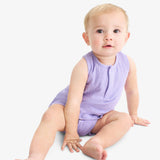 Clearance baby cotton gauze henley bubble shortie