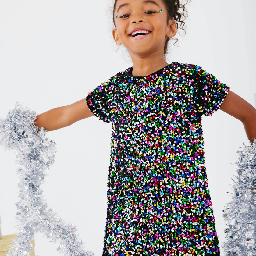 Shimmer Stardust Sequin Dress