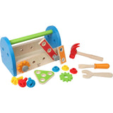 Fix It Kid's Wooden Tool Box Play Set W/ Accessories