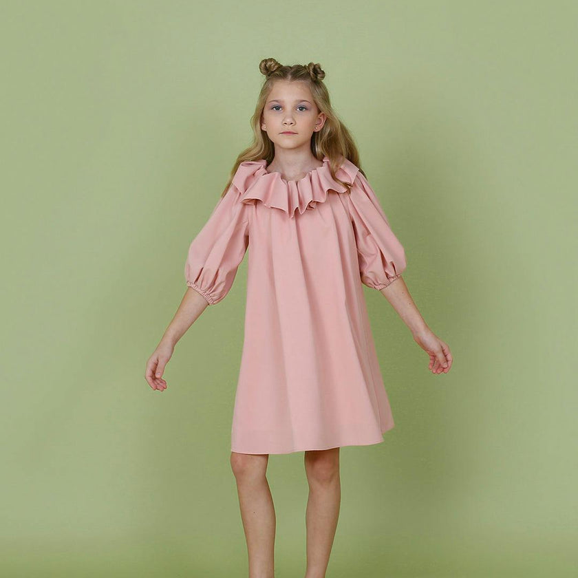 Sara dress (ash pink)