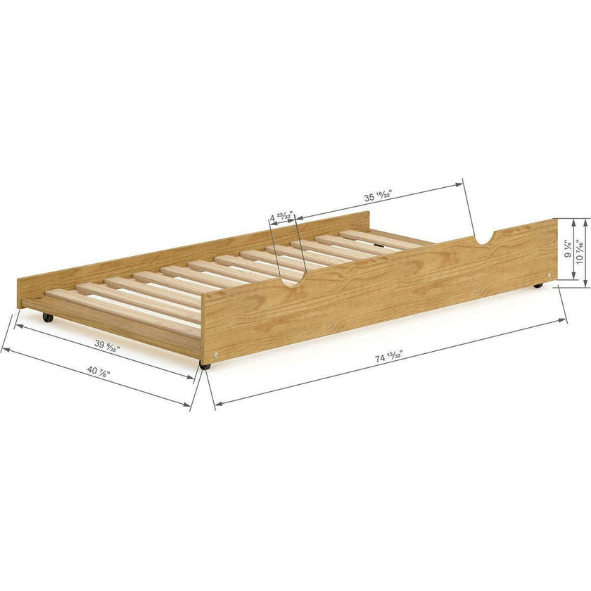 P'kolino Wood Trundle  - Natural