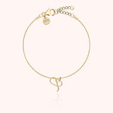 Initial Bracelet, 14k Yellow Gold Filled