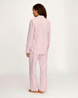 Women's Twill Pajama Set in Peony Plaid