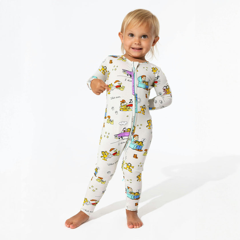 Garfield & Friends Bamboo Convertible Footie