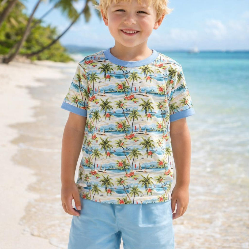 MOUSEHOLE HAWAIIAN ISLAND All over Printed Tee