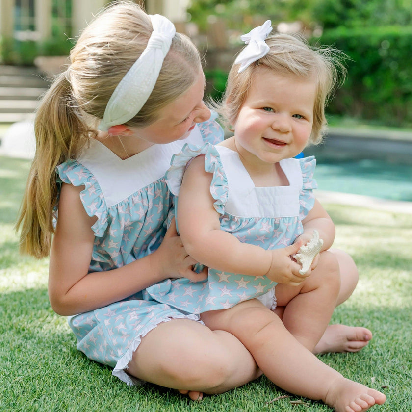 Annie Girls' Bloomer Set - Seaside Starfish
