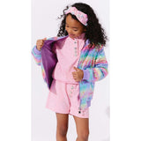 Rainbow Sequin Stripe Bomber