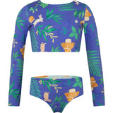 BOSQUE DE CONEJOS AZUL - SUN LONGSLEEVE BIKINI