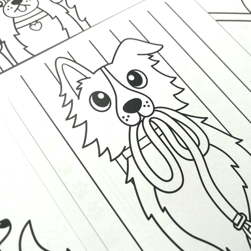Undercover Art Hidden Pattern Coloring Activity Art Cards - Dog Days - 12 Cards
