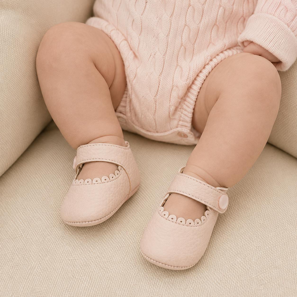 Baby Mary Jane | Pink Leather