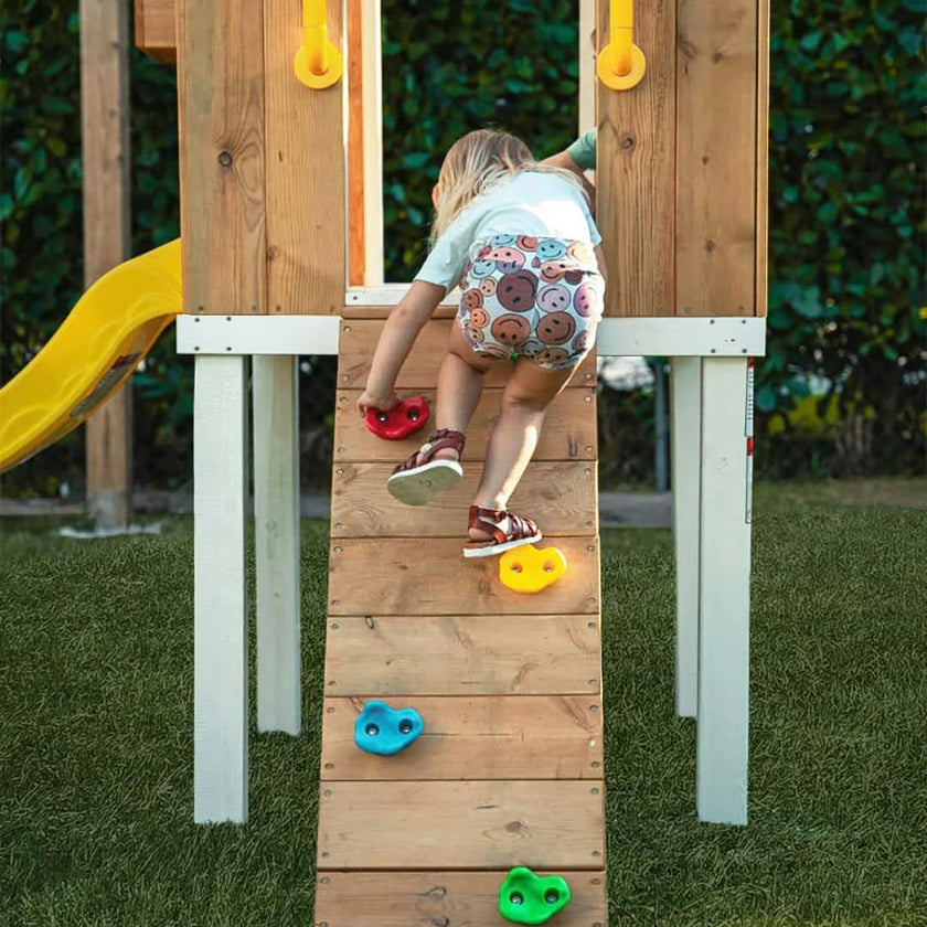 Forest - Modern Backyard Outdoor Swing Set 2 Swings And Trapeze Bar