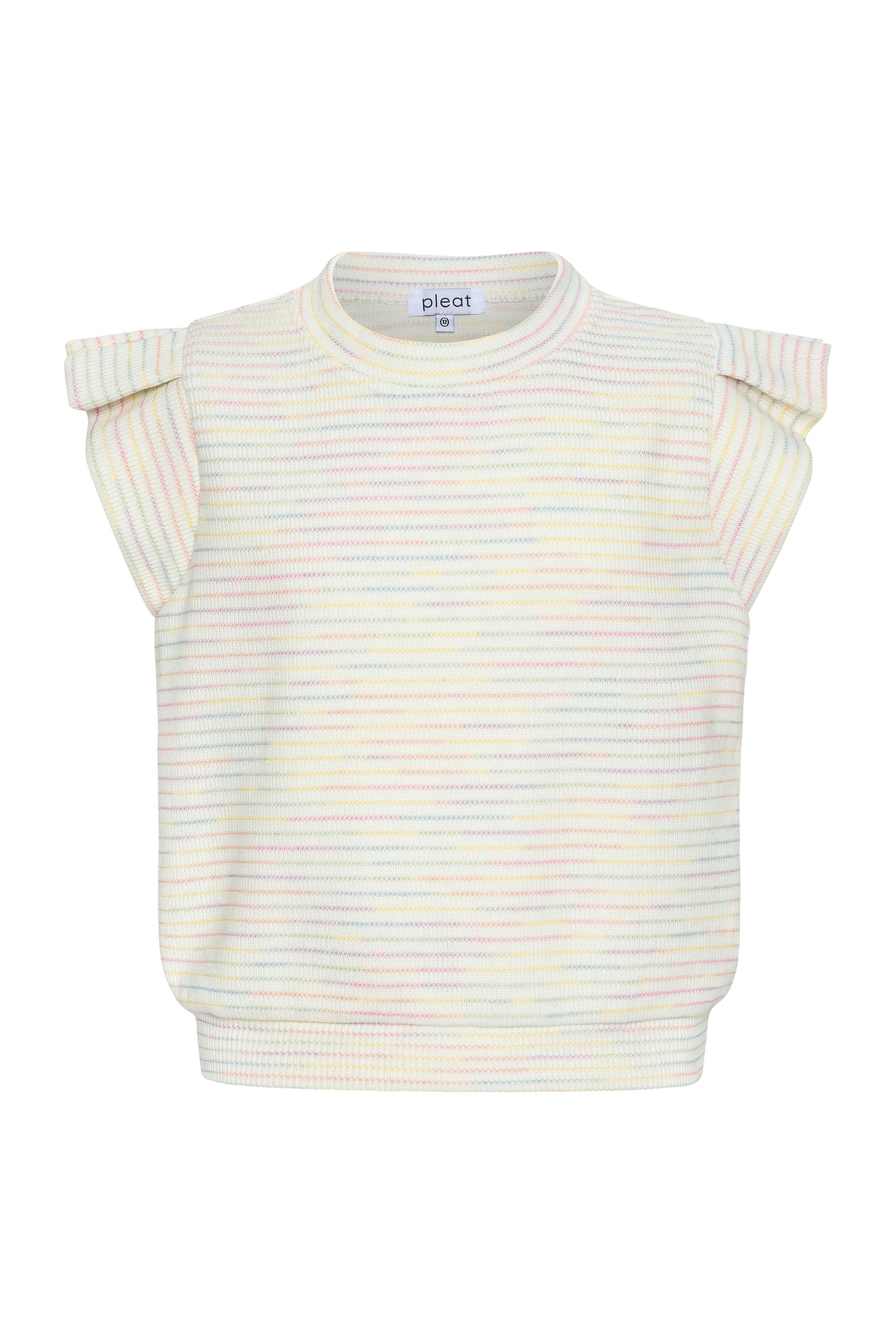 Olivia Top Rainbow Knit