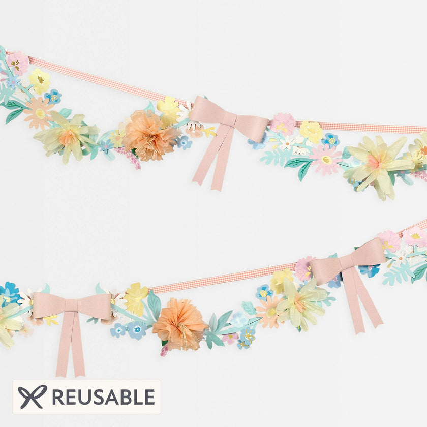 Flower & Bow Garland