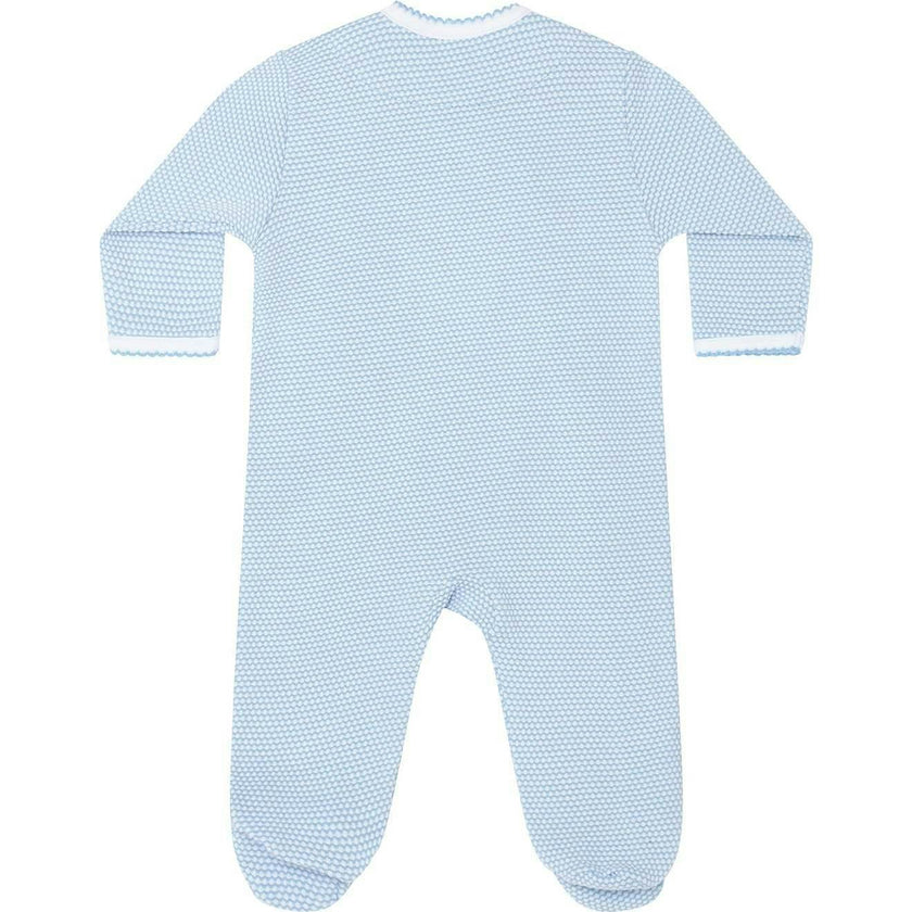 Blue Bubble Crossover Footie