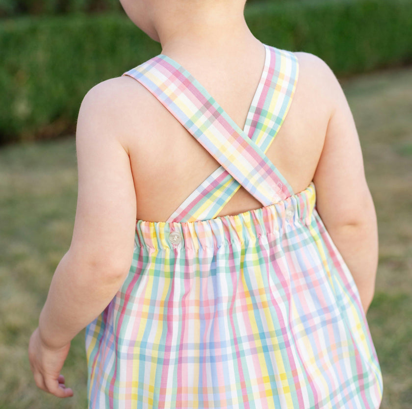 Ethan Boy Bubble - Pastel Gingham
