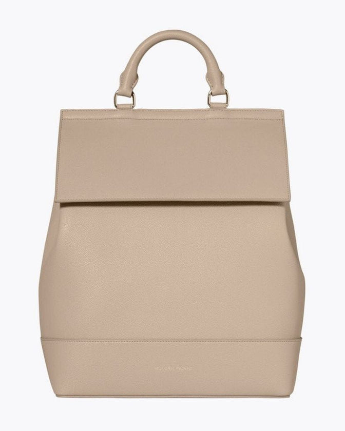 Chic, Stylish Padded Laptop Sleeve Backpack, Cream