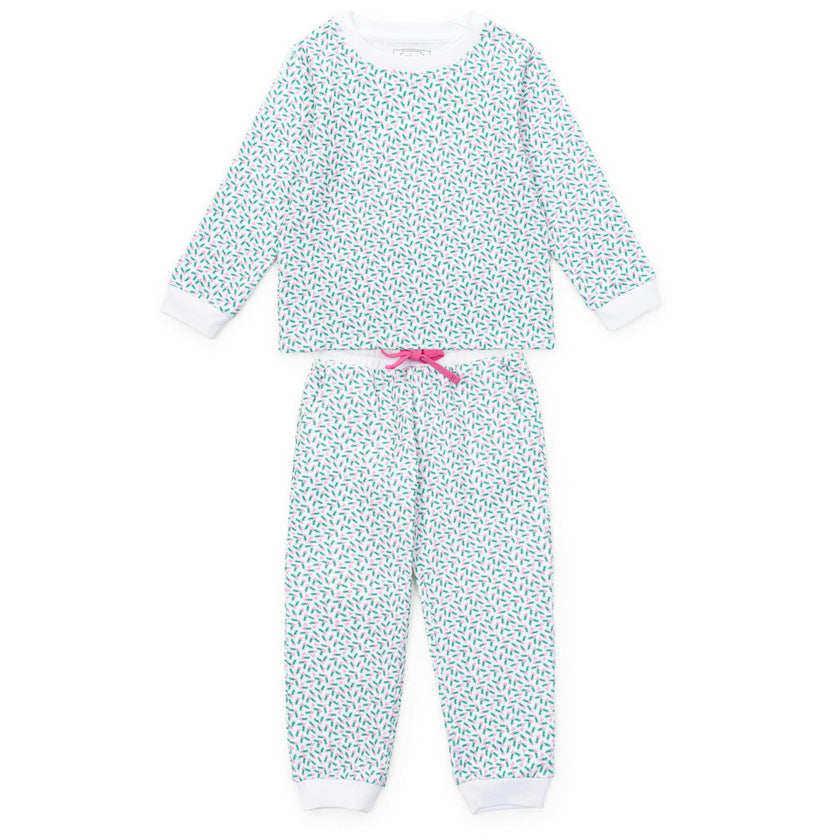 Edie Girls' Sweatshirt Jogger Set Holly Holiday