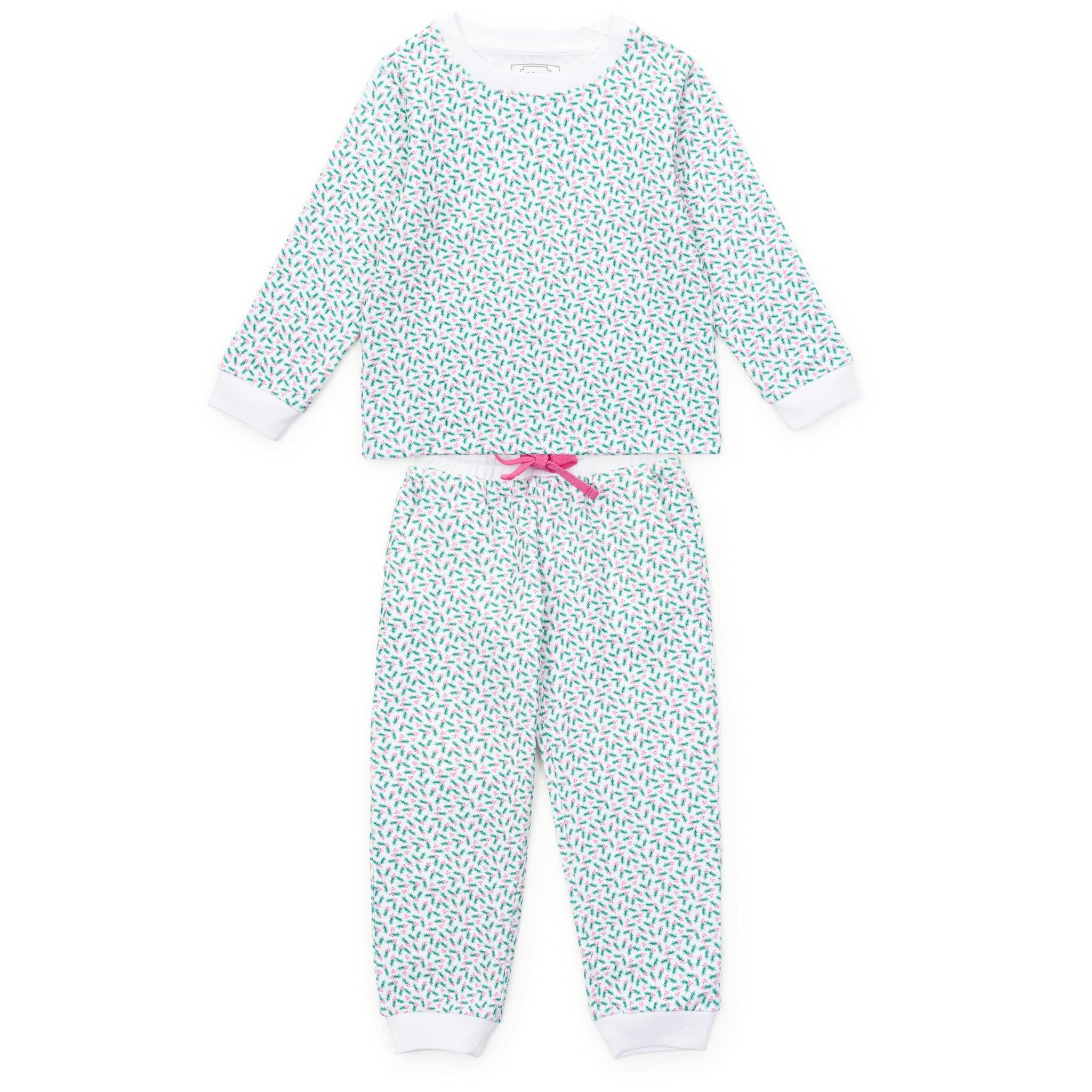 Edie Girls' Sweatshirt Jogger Set Holly Holiday