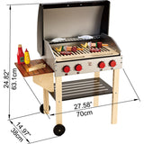 Gourmet Grill Wooden Play Kitchen & Food Accessories