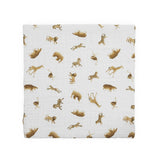 Organic Cotton Muslin Swaddle Blanket 2 Pack - Animal Crackers