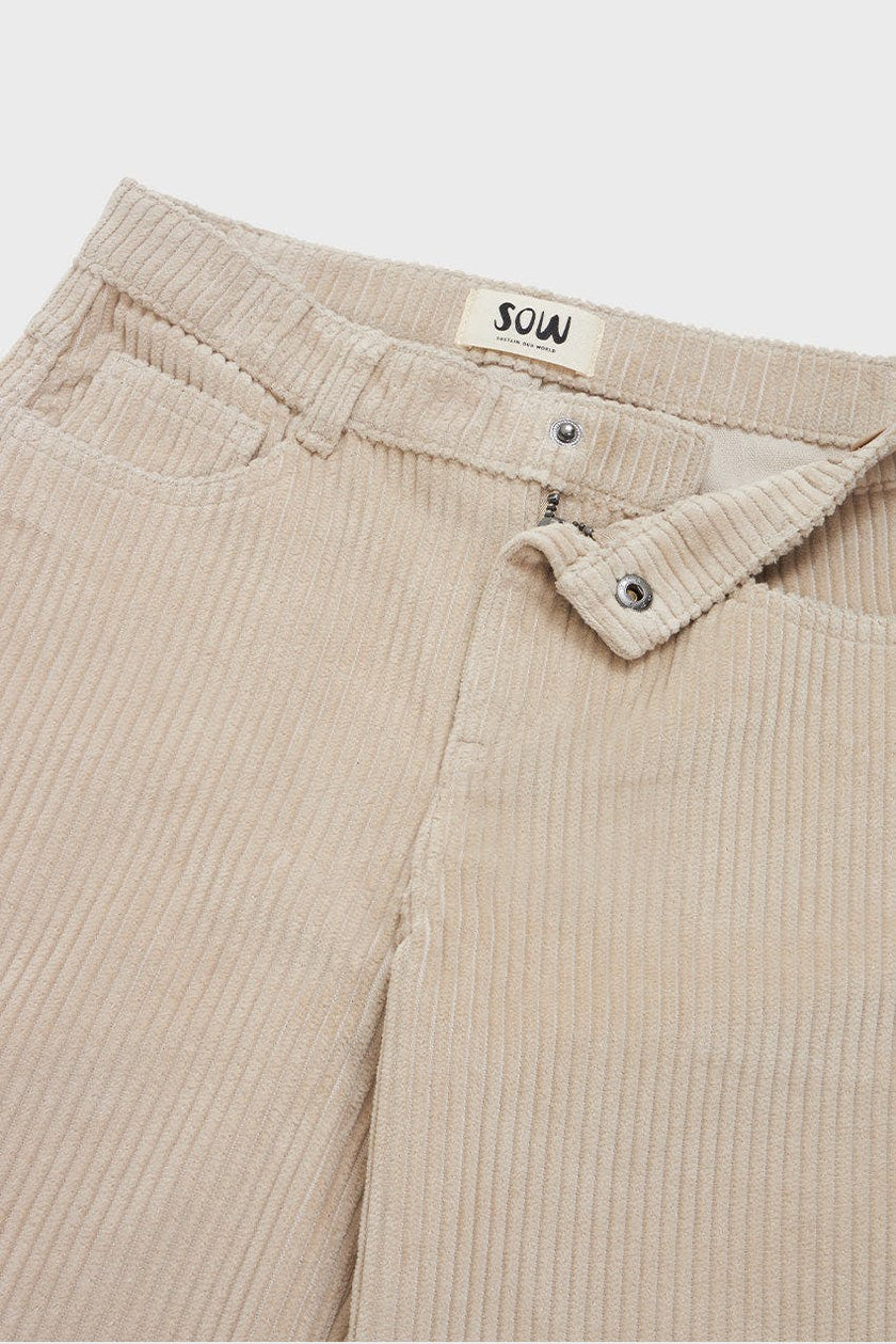 Organic Cotton Corduroy Wide Leg Pant