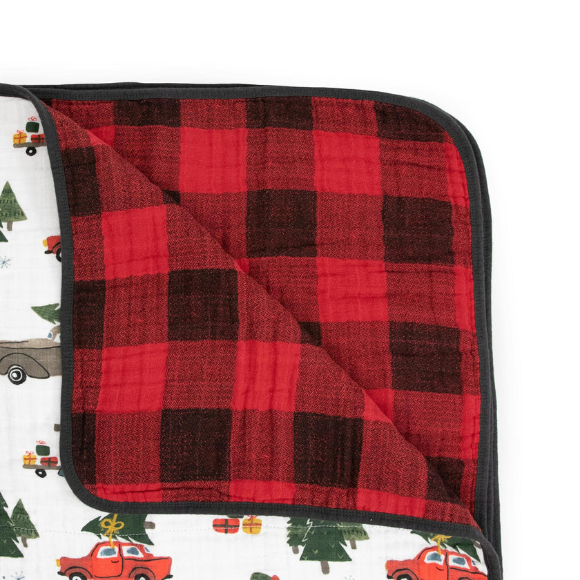 Original Cotton Muslin Quilt - Holiday Haul