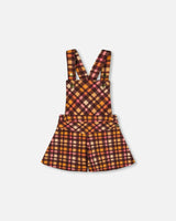 Milano Checketed Sleeveless Shortall