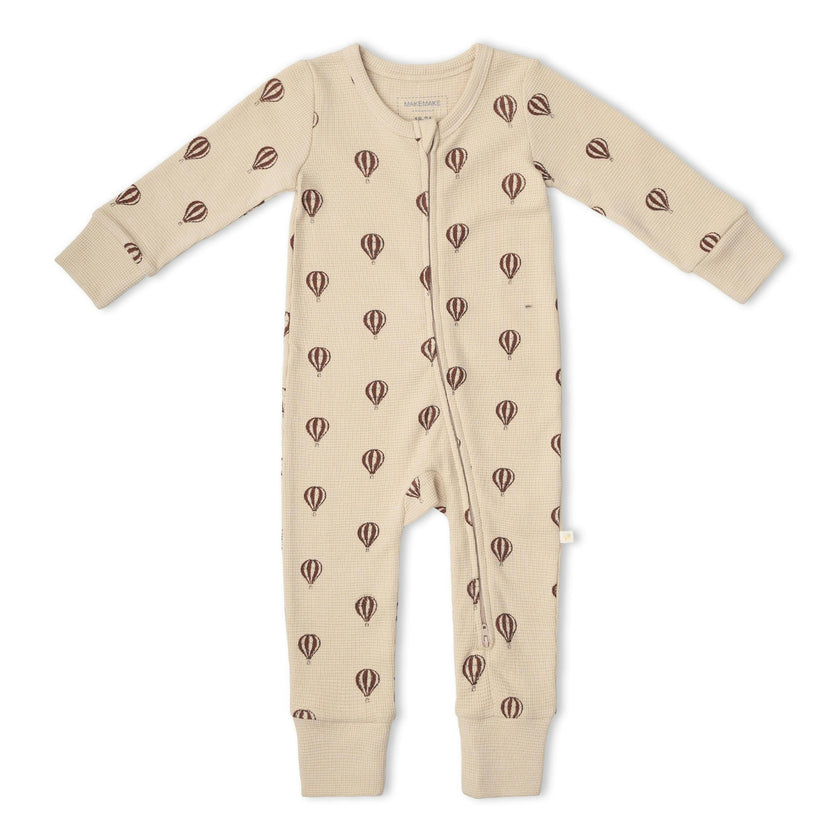 Organic 2-Way Zip Romper - Ballon Voyage