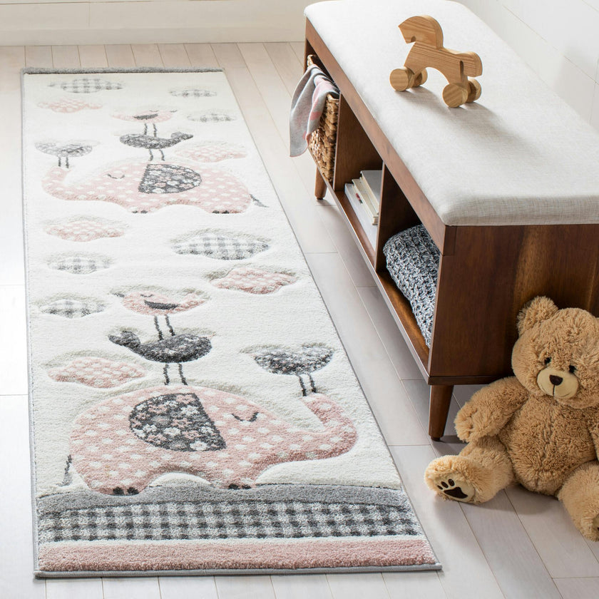 Carousel Kids Elle Rug, Pink