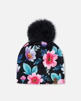 Stretch Jersey Hat With Pompom