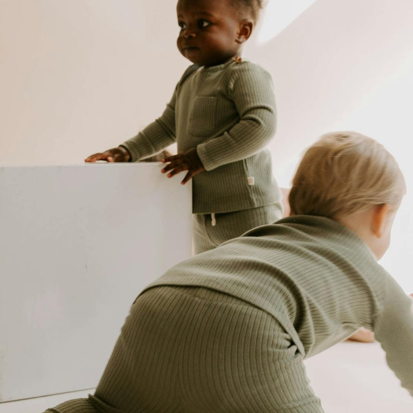 Organic Cotton Rib Two-Piece Set