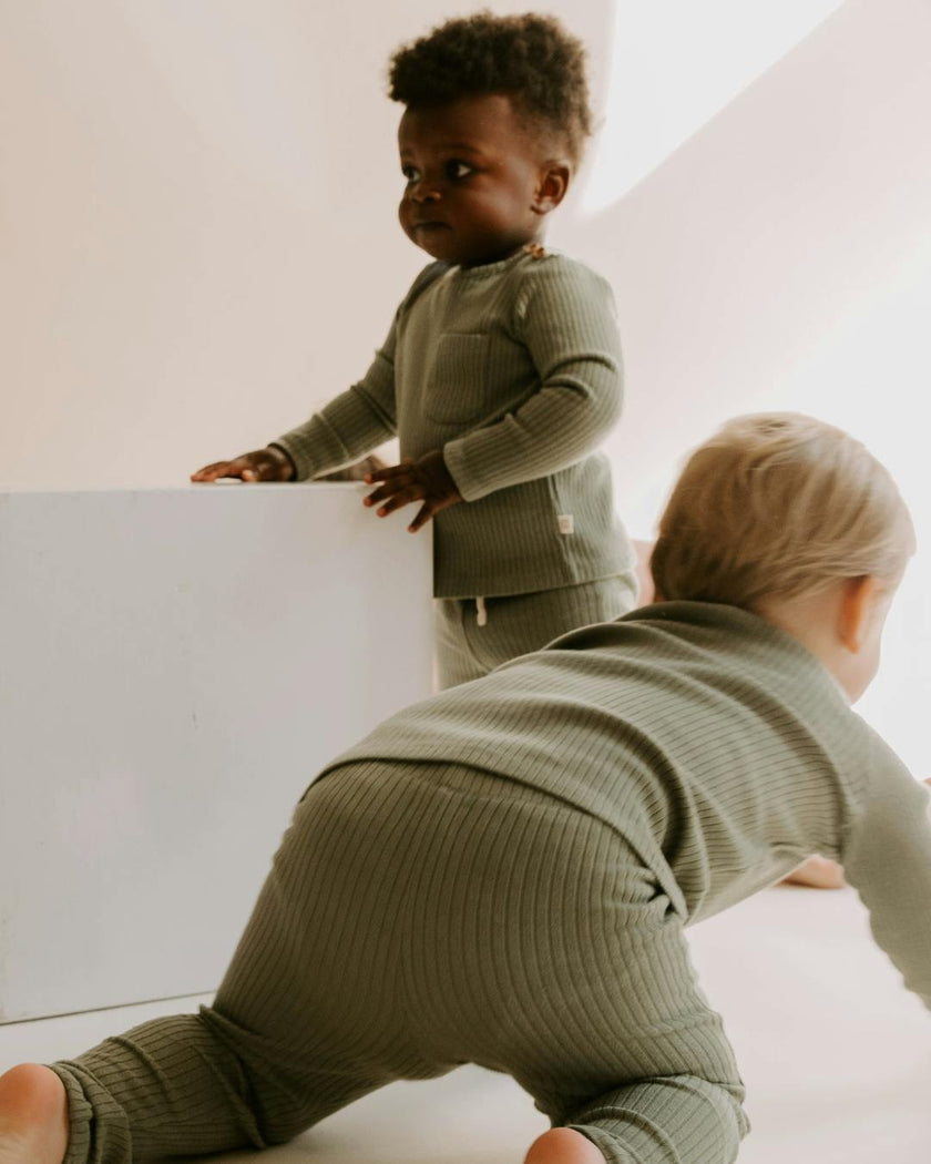 Organic Cotton Rib Two-Piece Set