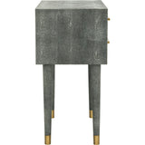 Nour Faux Shagreen End Table