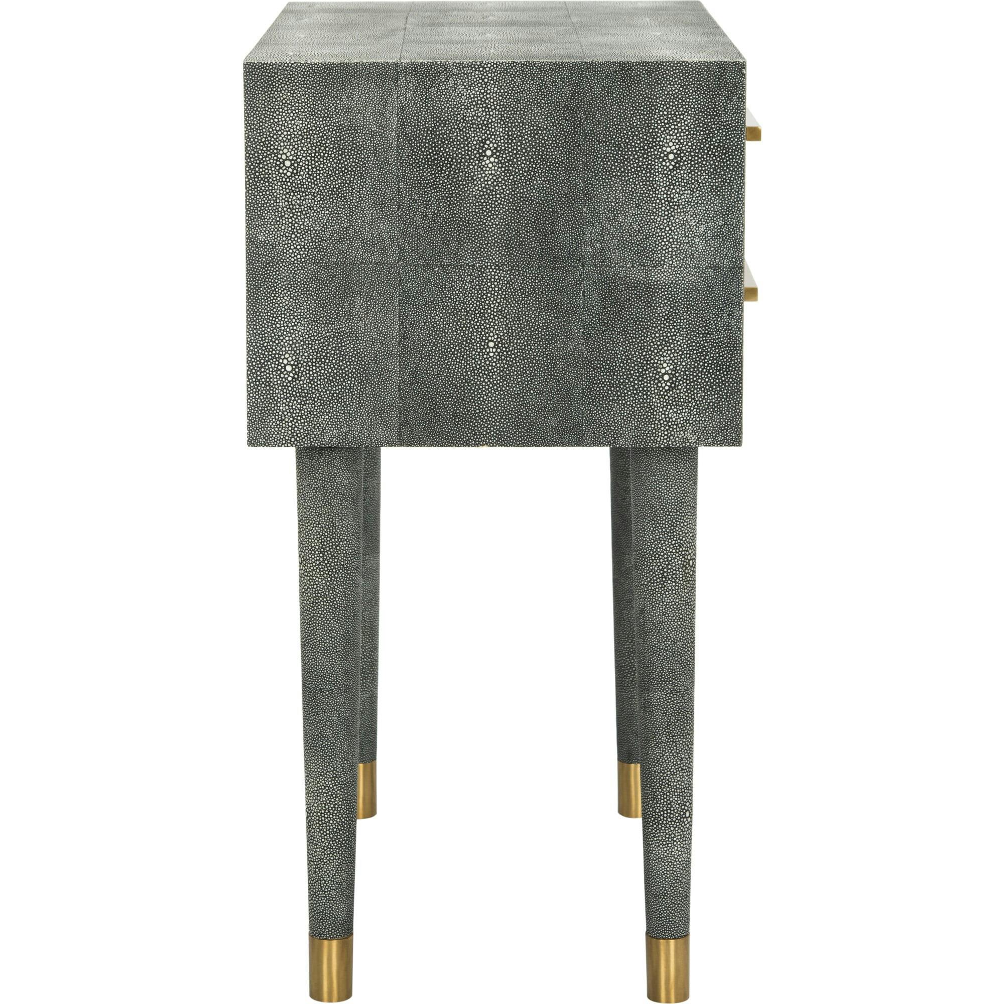 Nour Faux Shagreen End Table