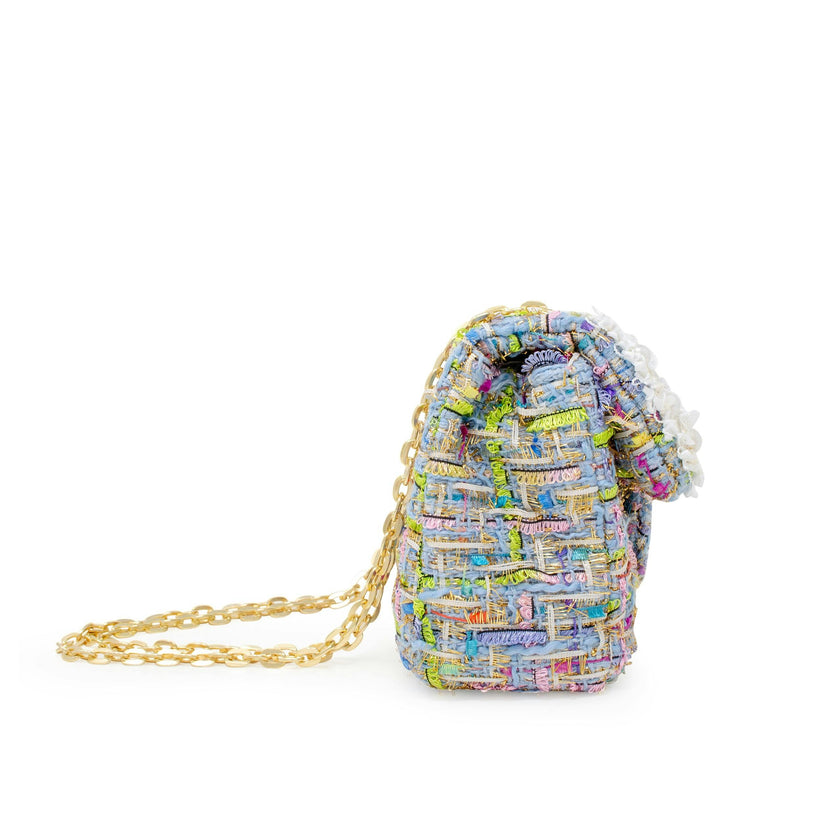 Classic Tweed Pearl Handbag