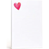 Heart Lined Notepad