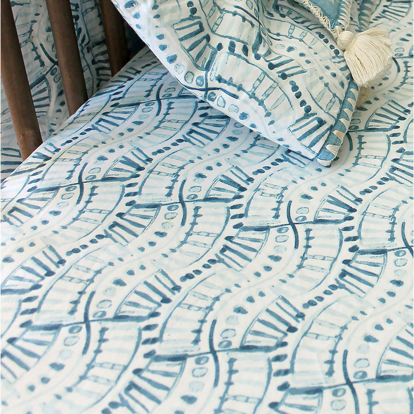 Crib Sheet (Indigo)
