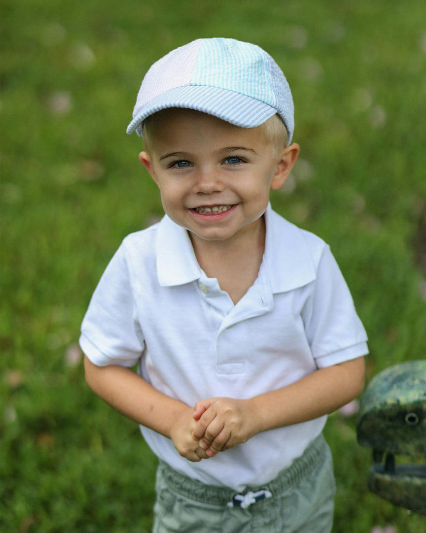 Customizable Seersucker Baseball Hat