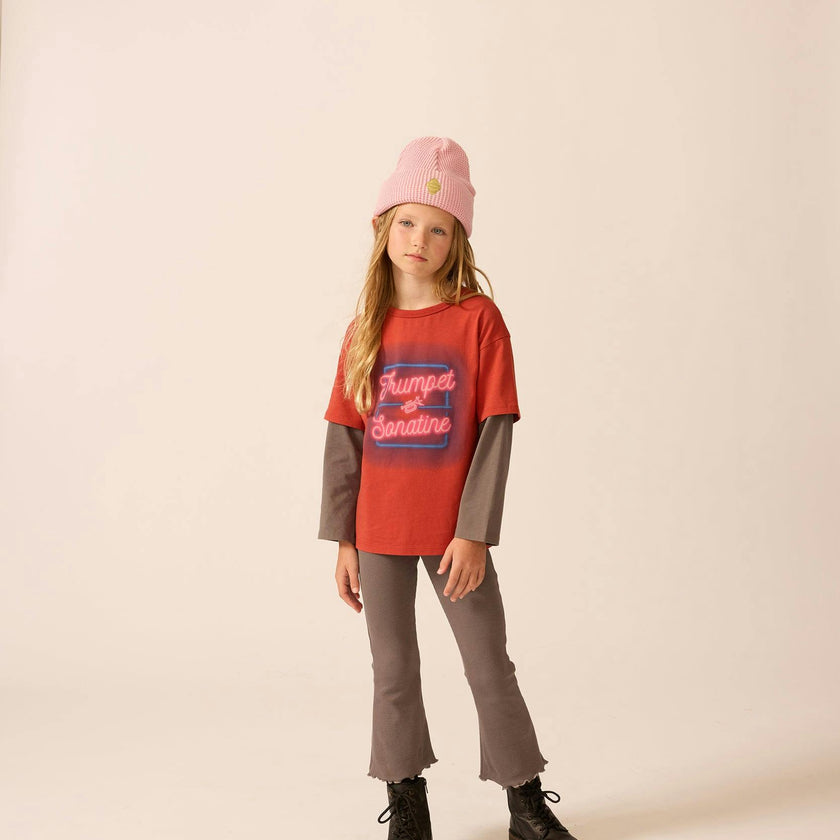 Organic Skater Tee in Rhythm Red